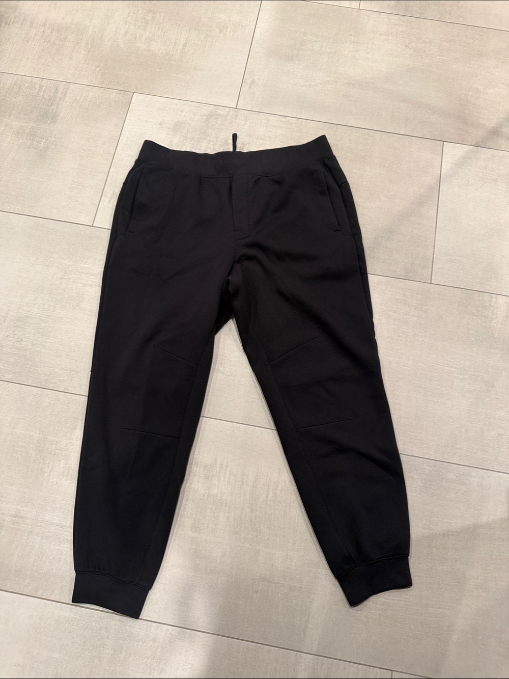 Men's Black Jogger Pants - Comfortable Everyday Fit size large